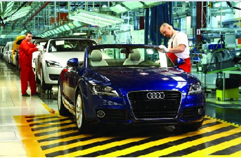 Audi production in Gyor